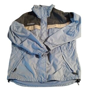 Columbia‎ Sportswear Winter Jacket Coat Blue Full Zip Womens Size Large Warm